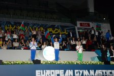 В Баку состоялась церемония награждения победителей Чемпионата Европы по художественной гимнастике в индивидуальной программе (ФОТО)