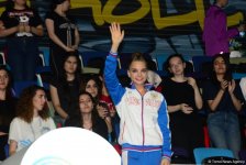 В Баку состоялась церемония награждения победителей Чемпионата Европы по художественной гимнастике в индивидуальной программе (ФОТО)