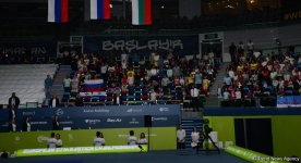 В Баку состоялась церемония награждения победителей Чемпионата Европы по художественной гимнастике в индивидуальной программе (ФОТО)