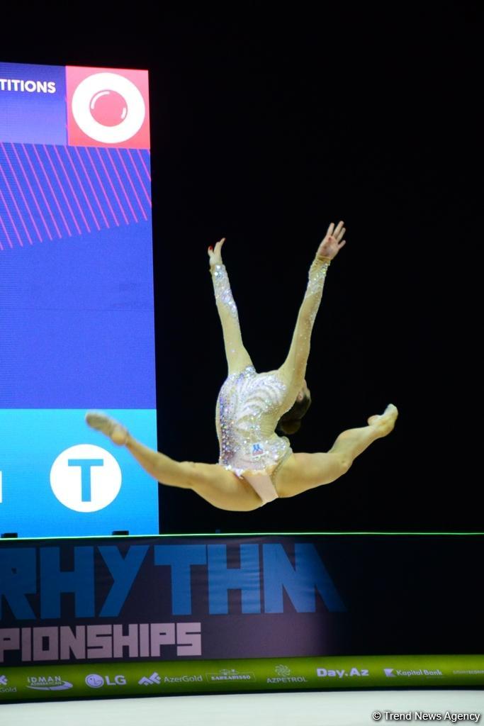 Продолжаются финальные соревнования Чемпионата Европы по художественной гимнастике в Баку (ФОТО)