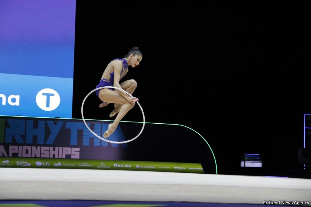 Продолжаются финальные соревнования Чемпионата Европы по художественной гимнастике в Баку (ФОТО)