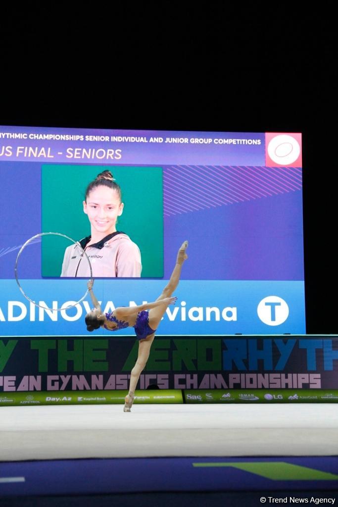 Продолжаются финальные соревнования Чемпионата Европы по художественной гимнастике в Баку (ФОТО)