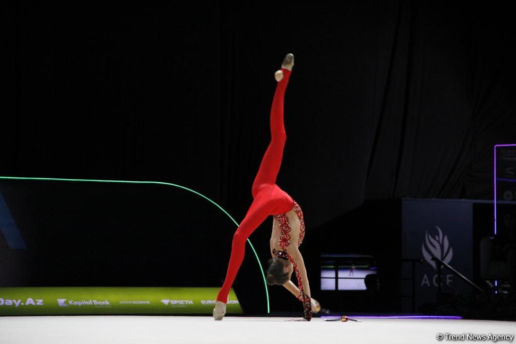 Лучшие моменты финальных соревнований Чемпионата Европы по художественной гимнастике в Баку (ФОТО)