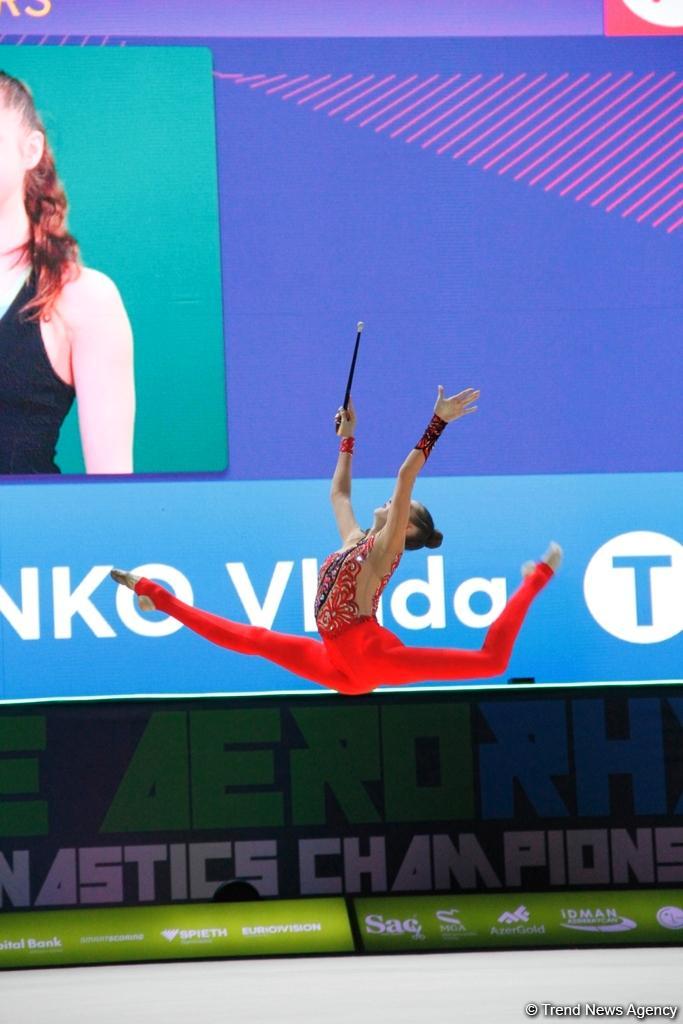 Лучшие моменты финальных соревнований Чемпионата Европы по художественной гимнастике в Баку (ФОТО)