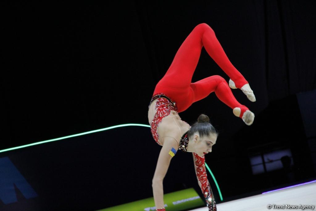 Лучшие моменты финальных соревнований Чемпионата Европы по художественной гимнастике в Баку (ФОТО)