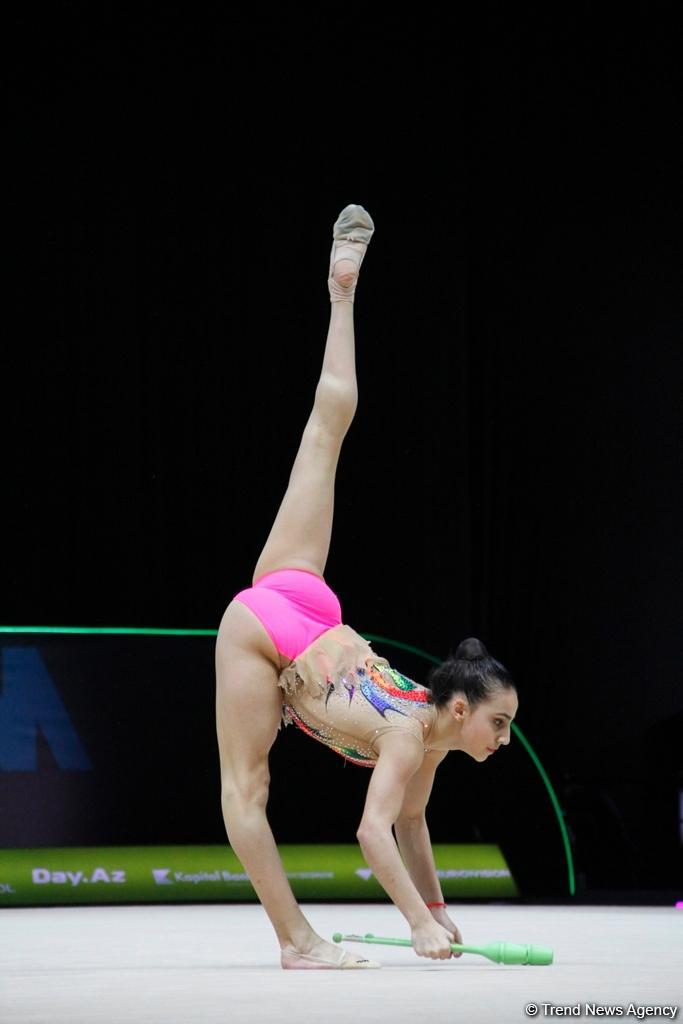 Лучшие моменты финальных соревнований Чемпионата Европы по художественной гимнастике в Баку (ФОТО)