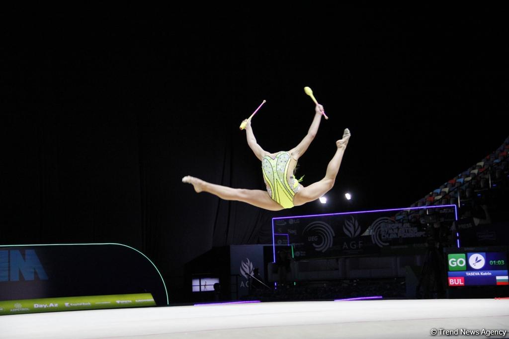 Лучшие моменты финальных соревнований Чемпионата Европы по художественной гимнастике в Баку (ФОТО)