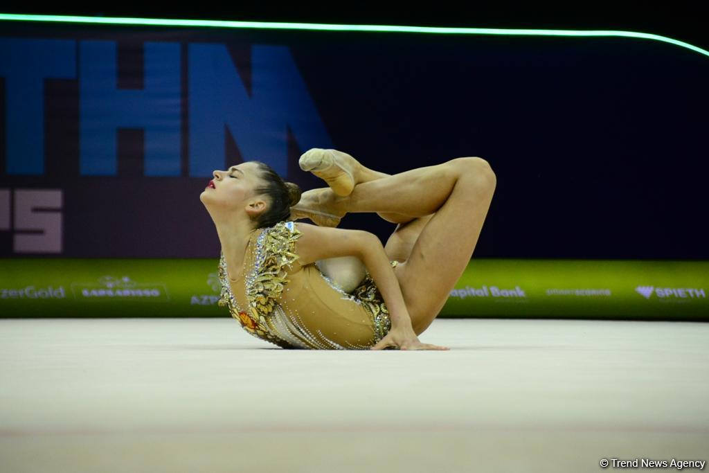 Лучшие моменты финальных соревнований Чемпионата Европы по художественной гимнастике в Баку (ФОТО)