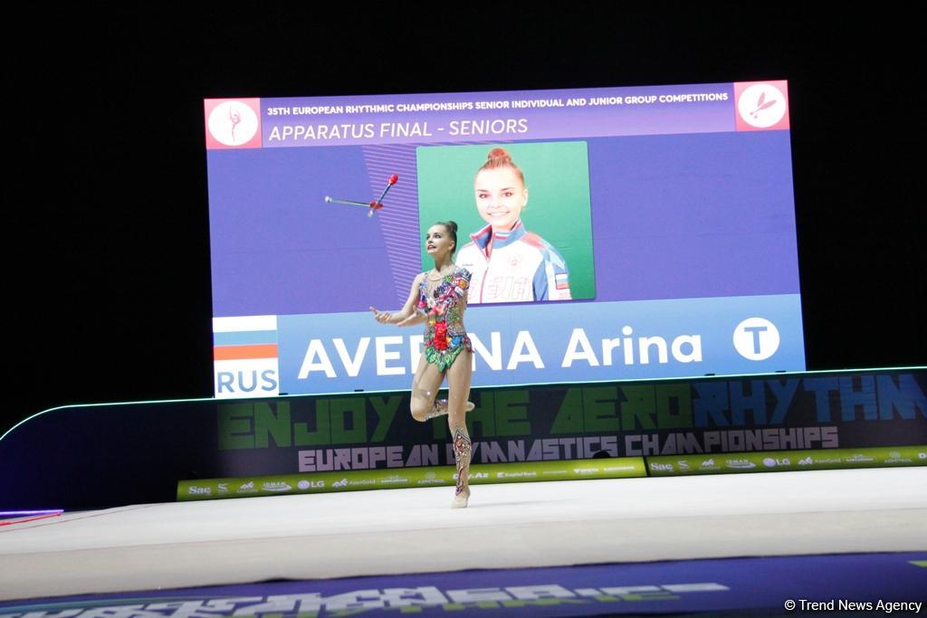 Лучшие моменты финальных соревнований Чемпионата Европы по художественной гимнастике в Баку (ФОТО)