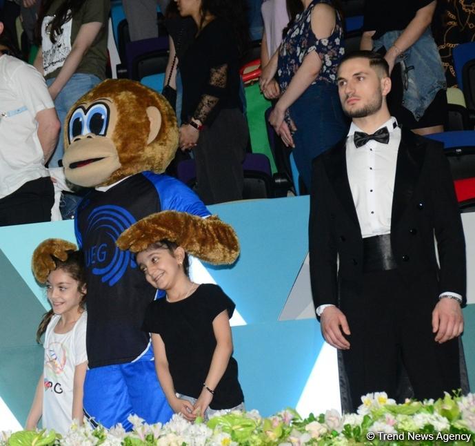 В Баку состоялась церемония награждения победителей Чемпионата Европы по художественной гимнастике в индивидуальной программе (ФОТО)