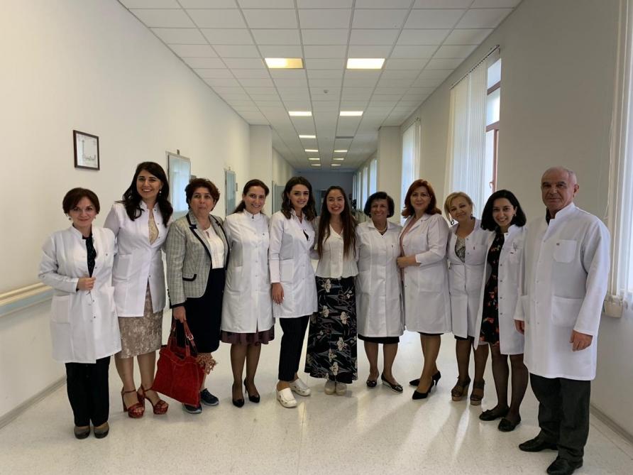 Вице-президент Фонда Гейдара Алиева Лейла Алиева посетила НИИ гематологии и трансфузиологии в Баку (ФОТО)