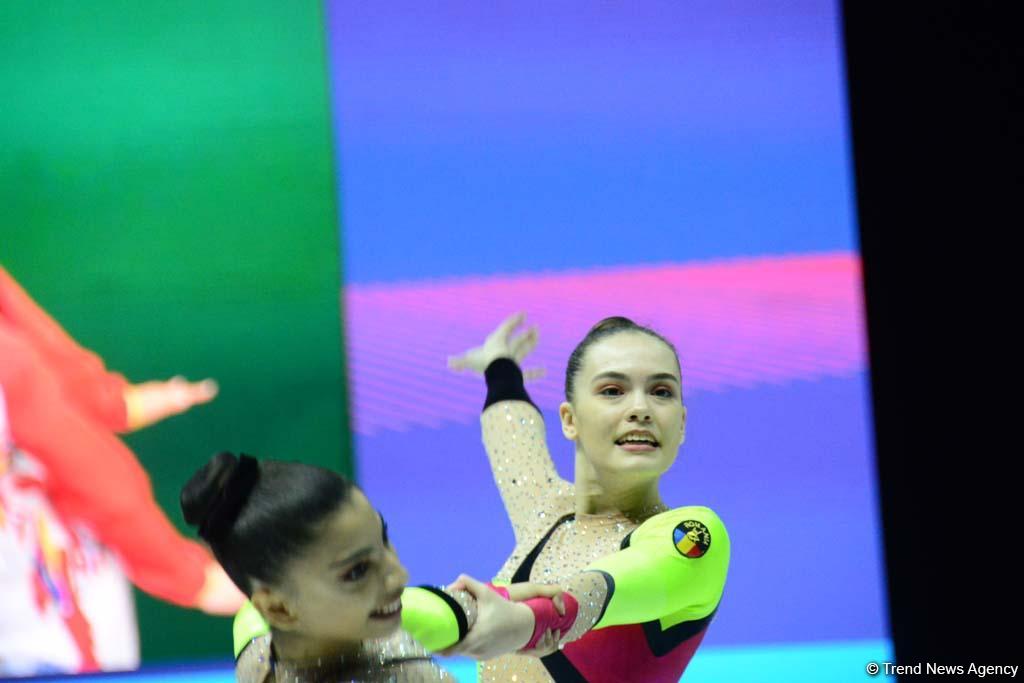 В Баку продолжаются соревнования в рамках Чемпионата Европы по аэробной гимнастике (ФОТО)