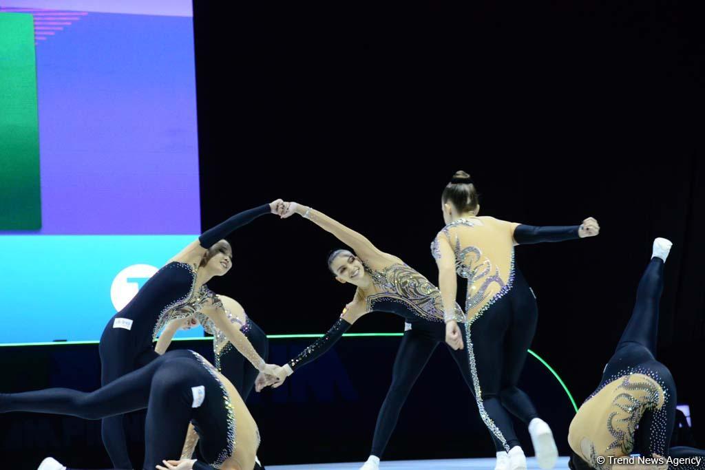 В Баку продолжаются соревнования в рамках Чемпионата Европы по аэробной гимнастике (ФОТО)