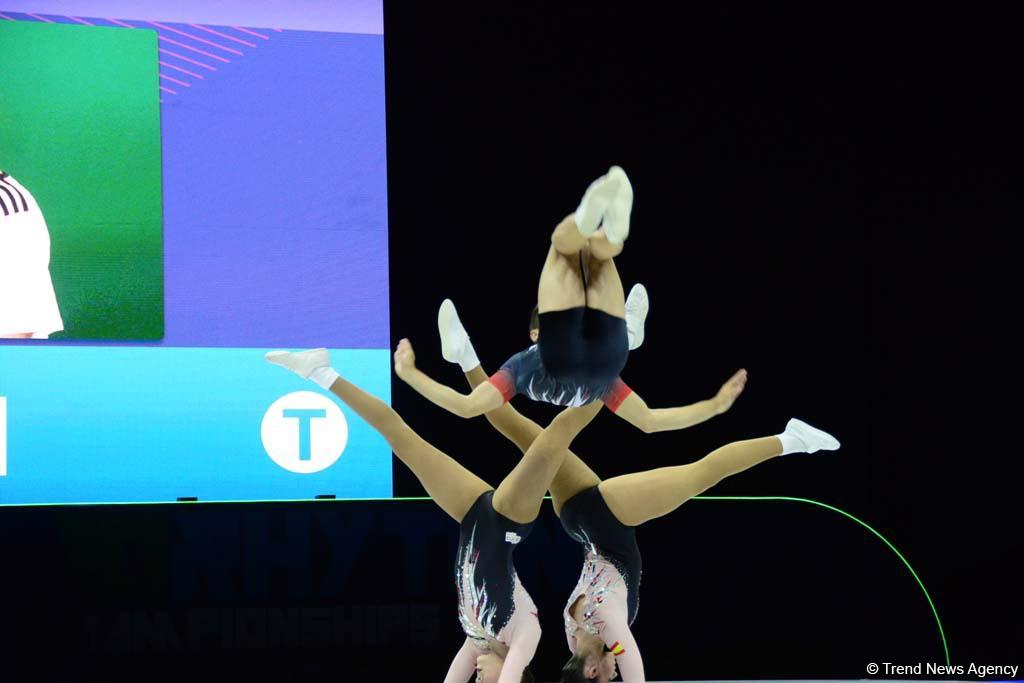В Баку продолжаются соревнования в рамках Чемпионата Европы по аэробной гимнастике (ФОТО)