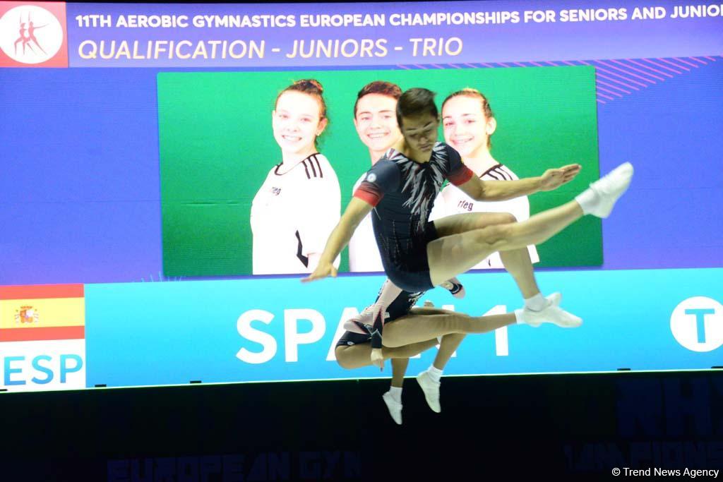 В Баку продолжаются соревнования в рамках Чемпионата Европы по аэробной гимнастике (ФОТО)