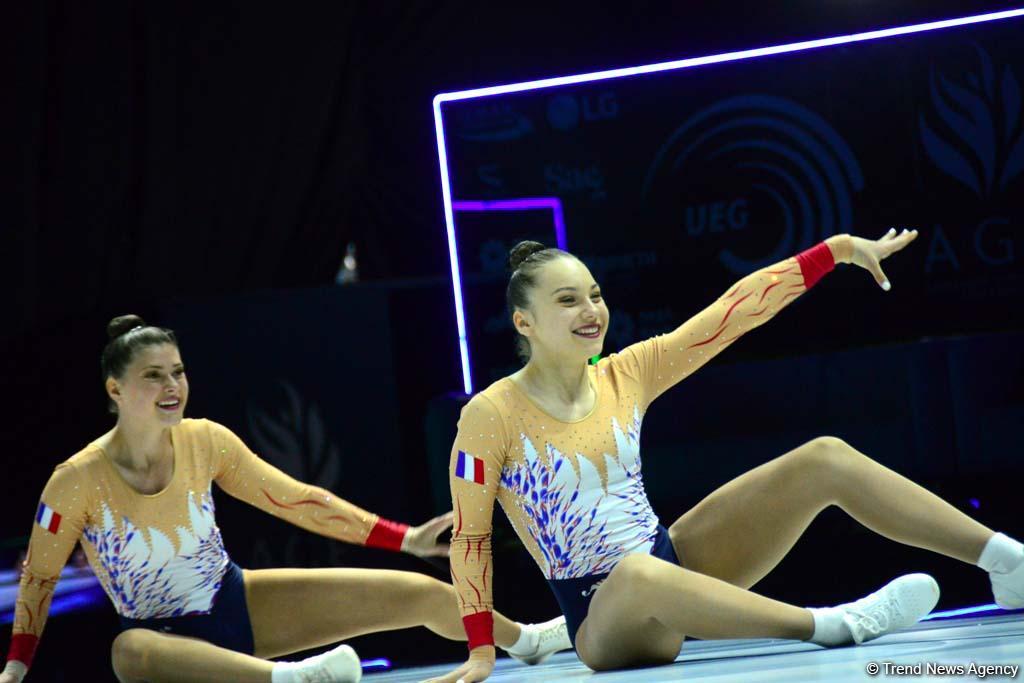 В Баку продолжаются соревнования в рамках Чемпионата Европы по аэробной гимнастике (ФОТО)
