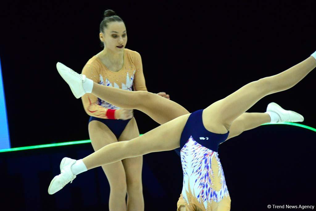 В Баку продолжаются соревнования в рамках Чемпионата Европы по аэробной гимнастике (ФОТО)
