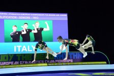 Продолжаются соревнования в рамках второго дня Чемпионата Европы по аэробной гимнастике в Баку (ФОТО)