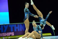 Продолжаются соревнования в рамках второго дня Чемпионата Европы по аэробной гимнастике в Баку (ФОТО)