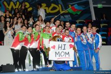 В Баку прошла церемония награждения победителей Чемпионата Европы в составах трио, групп и программе аэро-данс (ФОТО)