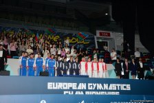 В Баку прошла церемония награждения победителей Чемпионата Европы в составах трио, групп и программе аэро-данс (ФОТО)
