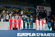 В Баку прошла церемония награждения победителей Чемпионата Европы в составах трио, групп и программе аэро-данс (ФОТО)