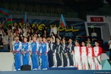 В Баку прошла церемония награждения победителей Чемпионата Европы в составах трио, групп и программе аэро-данс (ФОТО)