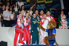 В Баку прошла церемония награждения победителей Чемпионата Европы в составах трио, групп и программе аэро-данс (ФОТО)