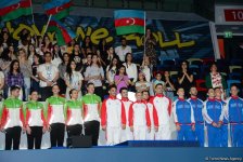 В Баку прошла церемония награждения победителей Чемпионата Европы в составах трио, групп и программе аэро-данс (ФОТО)