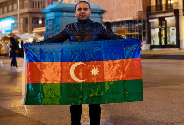 Все на финал "Челси" и "Арсенал" с флагами Азербайджана!