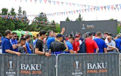 Остаются считанные часы до финала Лиги Европы УЕФА в Баку (ФОТО)