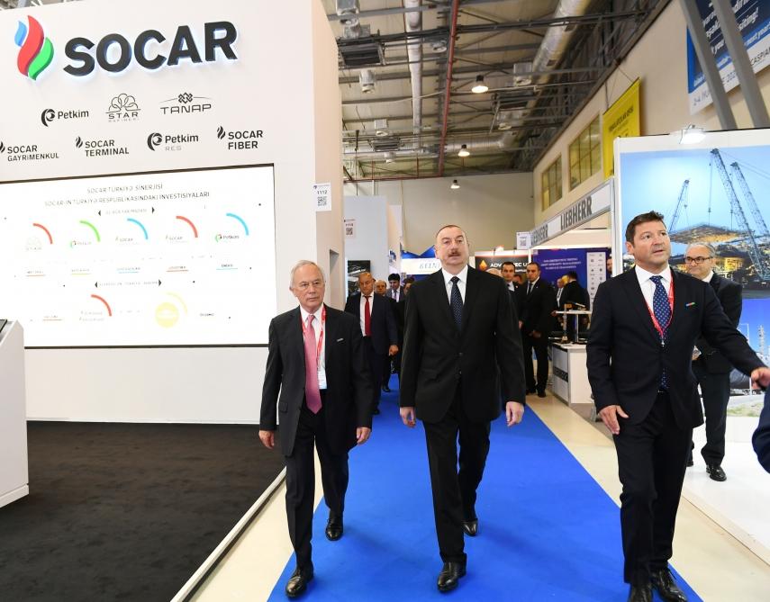 Президент Ильхам Алиев принял участие в открытии XXVI Международной выставки и конференции «Нефть и газ Каспия-2019» (ФОТО)