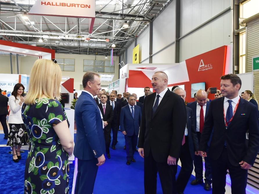 Президент Ильхам Алиев принял участие в открытии XXVI Международной выставки и конференции «Нефть и газ Каспия-2019» (ФОТО)