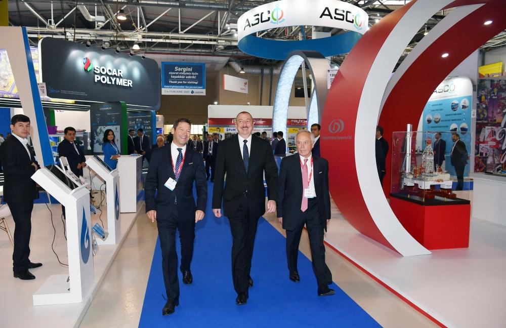 Президент Ильхам Алиев принял участие в открытии XXVI Международной выставки и конференции «Нефть и газ Каспия-2019» (ФОТО)