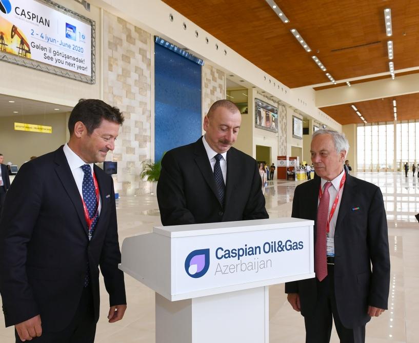 Президент Ильхам Алиев принял участие в открытии XXVI Международной выставки и конференции «Нефть и газ Каспия-2019» (ФОТО)