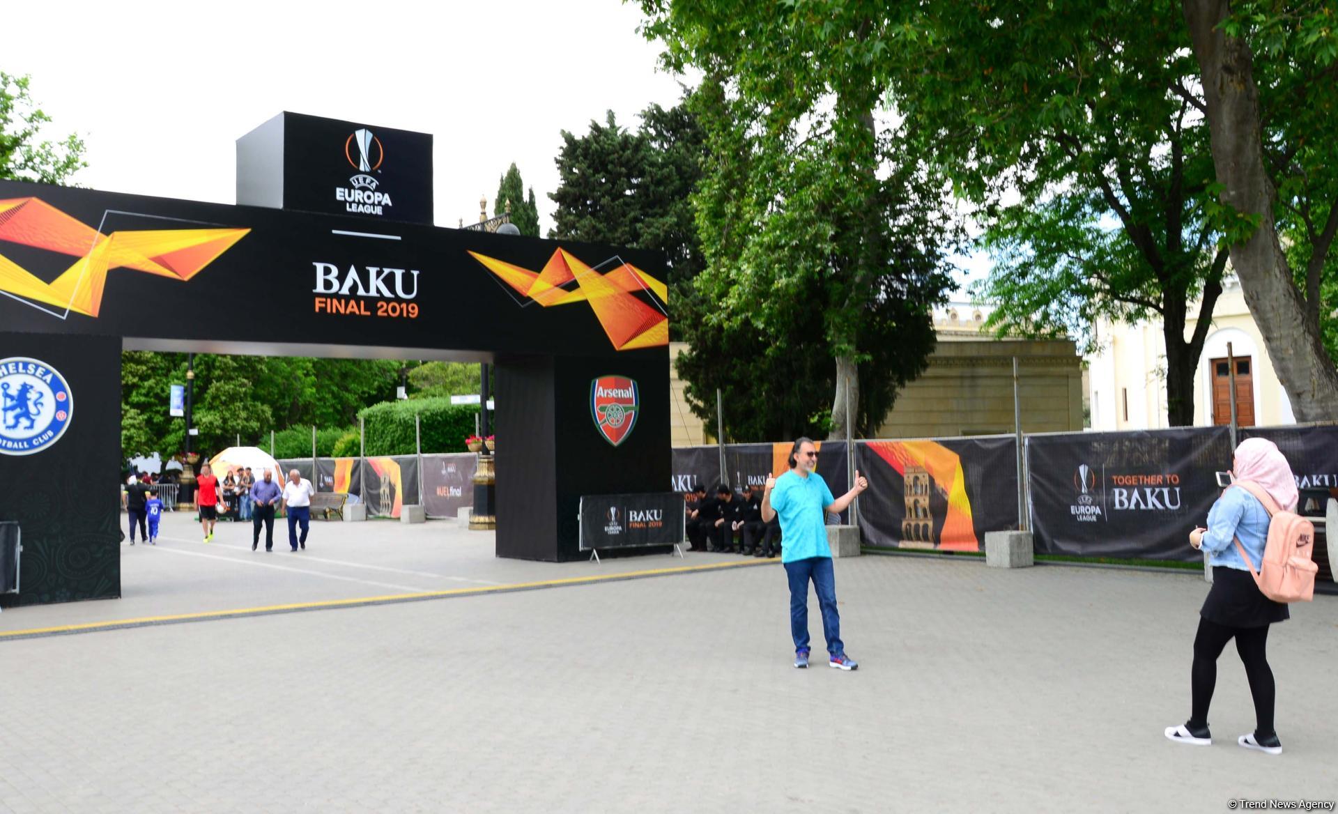 Остаются считанные часы до финала Лиги Европы УЕФА в Баку (ФОТО)