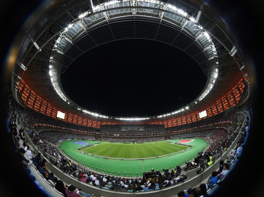 Президент Ильхам Алиев и Первая леди Мехрибан Алиева наблюдали за финалом Лиги Европы УЕФА на Бакинском олимпийском стадионе (ФОТО)