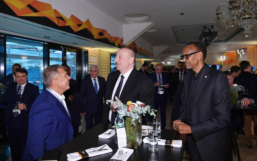 Президент Ильхам Алиев и Первая леди Мехрибан Алиева наблюдали за финалом Лиги Европы УЕФА на Бакинском олимпийском стадионе (ФОТО)