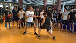 Федор Емельяненко показал свои секреты азербайджанским бойцам (ФОТО)