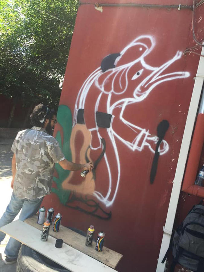 Креативная битва британца и азербайджанца в Баку (ФОТО)