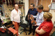 "Золотая скрипка" России Анар Юсифов прибыл в Баку (ФОТО)