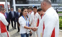 Вице-президент Фонда Гейдара Алиева Лейла Алиева встретилась с азербайджанскими спортсменами-участниками II Европейских игр (ФОТО)