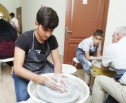 Вице-президент Фонда Гейдара Алиева Лейла Алиева приняла участие на презентации проекта «Поощрение инклюзивного образования посредством традиционного искусства» (ФОТО) (версия 2)