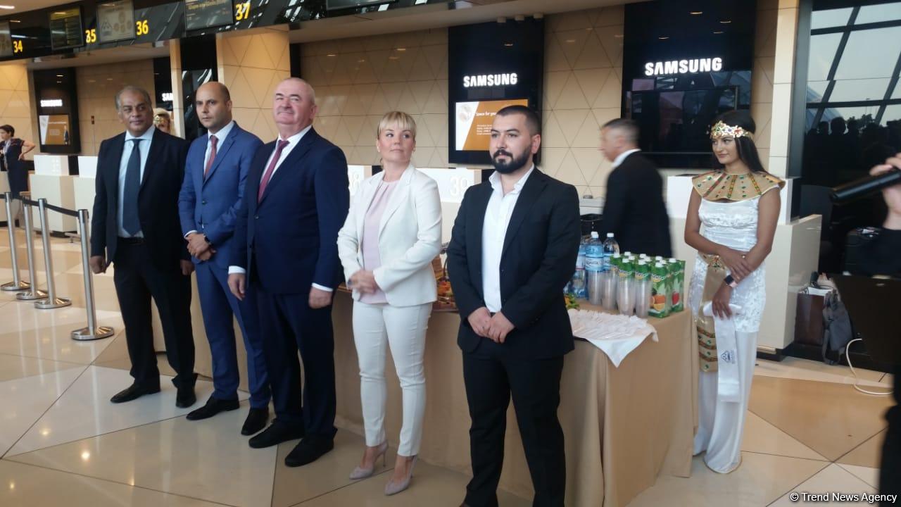 Сегодня состоялось открытие регулярного авиарейса Баку - Шарм-эль-Шейх (ФОТО)