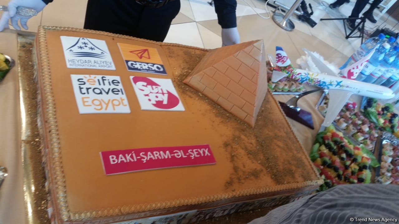 Сегодня состоялось открытие регулярного авиарейса Баку - Шарм-эль-Шейх (ФОТО)