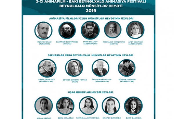 Назван состав международного жюри Фестиваля анимационных фильмов в Баку