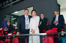 Президент Ильхам Алиев и Первая леди Мехрибан Алиева приняли участие в церемонии торжественного открытия XV Европейского юношеского летнего олимпийского фестиваля (ФОТО) (версия 3)