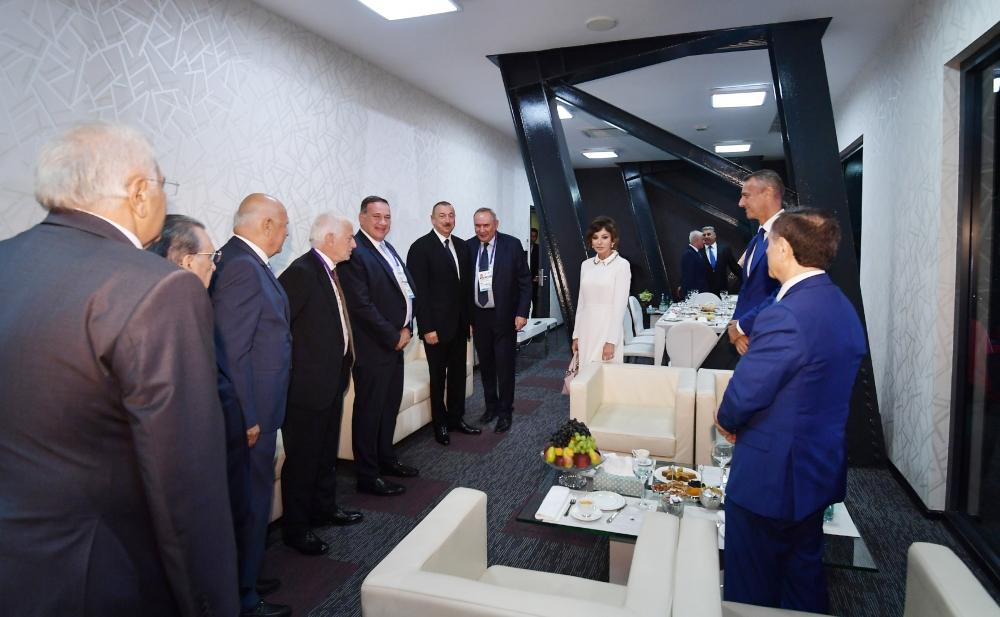 Президент Ильхам Алиев и Первая леди Мехрибан Алиева приняли участие в церемонии торжественного открытия XV Европейского юношеского летнего олимпийского фестиваля (ФОТО) (версия 3)