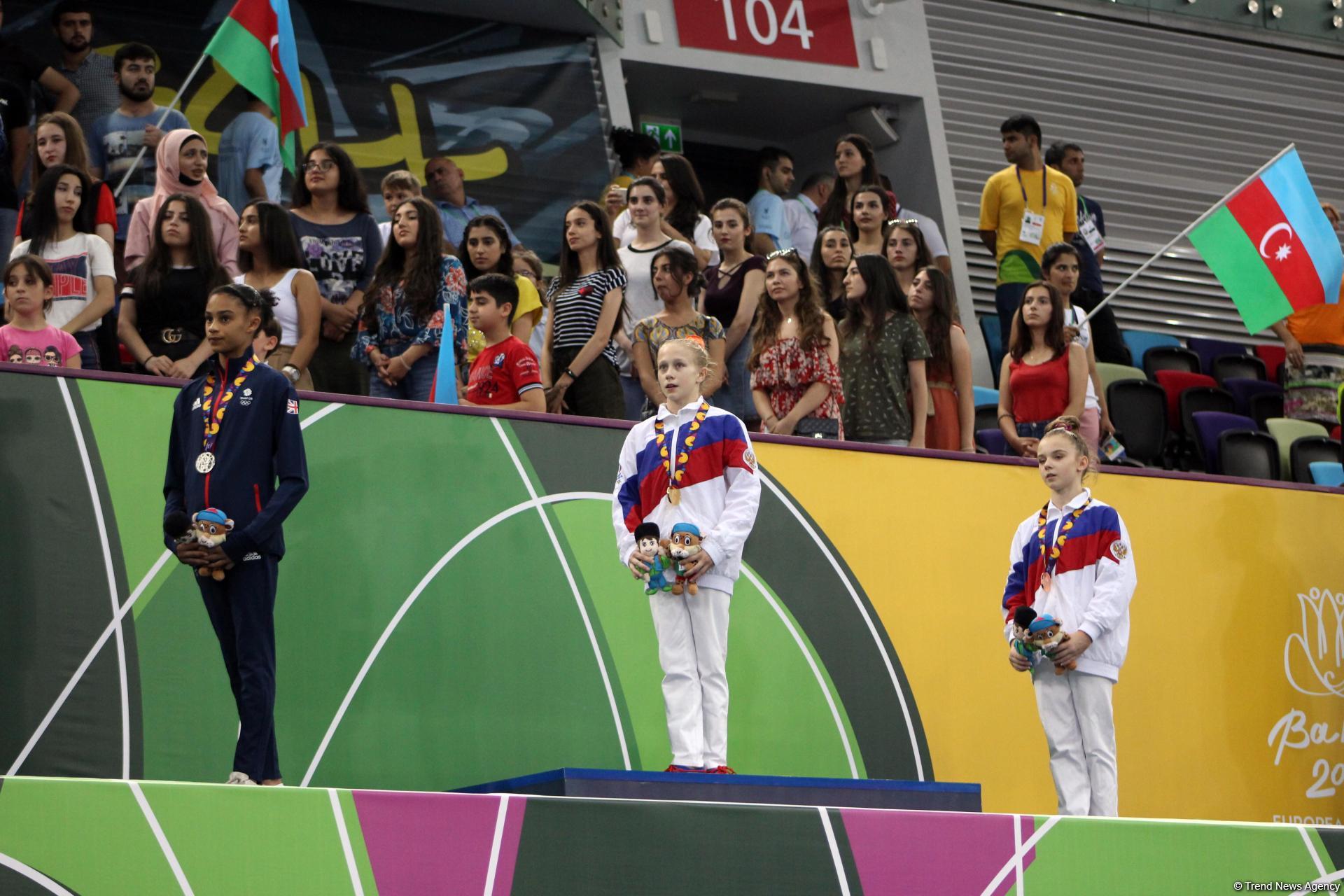 EYOF Baku 2019: Российская гимнастка заняла первое место в индивидуальном многоборье – церемония награждения  (ФОТО)
