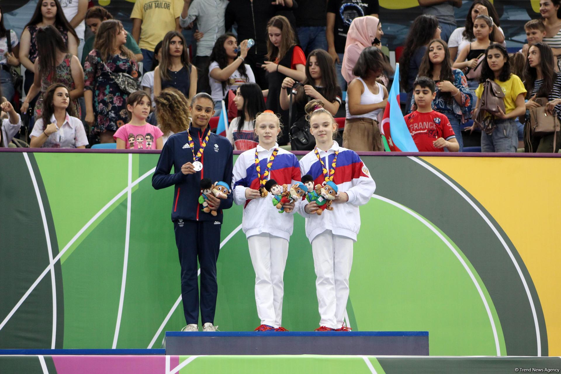EYOF Baku 2019: Российская гимнастка заняла первое место в индивидуальном многоборье – церемония награждения  (ФОТО)